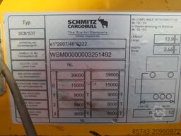 Schmitz Cargobull SCB3ST CoC Documents, TuV Loading Certificate, Dut
