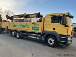 MAN TGS 26.400 Baustoff LKW mit Ladekran Atlas 210.2