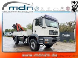 MAN TGM 18.330 4x4 Pritsche KRAN FUNK single bereift