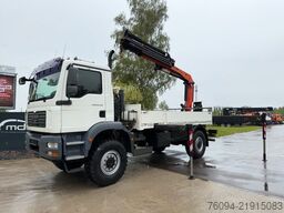 MAN TGM 18.330 4x4 Pritsche KRAN FUNK single bereift