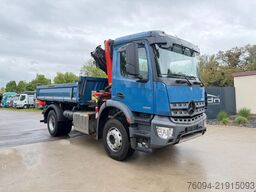 MERCEDES-BENZ Arocs 1830 4x2 Kipper KRAN 13m Funk Greifer AHK