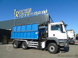 MAN TGS 26.400 + 6x6 + HIAB 166 E3 HIPRO + 3SIDE TI...