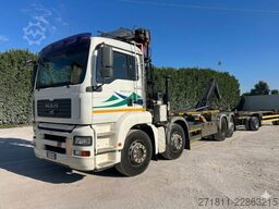 MAN MAN TGA 35.440 USATO SCARRABILE CON GRU E POLIPO