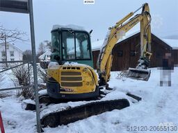 Yanmar VIO57-U excavator with rototilt and 3 buckets