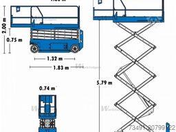 Genie GS1932 ( 7,8m ) BATTERIE NEU