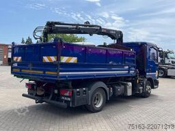 MAN TG-L 8.190.4x2 BL 2-Achs Kipper Kran Hiab 078+Gr