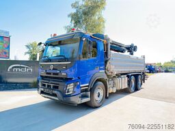 VOLVO FMX 500 6x4 KRAN abstattelbar 18m Kipper Bordmat