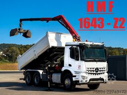 MERCEDES-BENZ AROCS 2640 HMF 1643 Z2 + FUNK * Bordmatic * 6x4