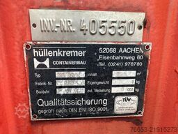 MEILLER Hakenabsetzcontainermulde mit Meiller Kran
