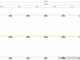 10x25m Lagerbühne , Belastung : 500kg/qm Unterkante: 3,0m , ca. 250qm Systembühne