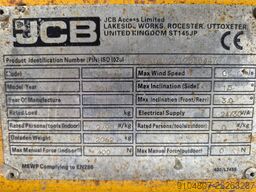 JCB S2632E, Year 2018, 10.1m Workingheight