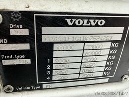 Volvo FM410 8X4 Kipper mit Kran HIAB 244-5