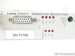 Siemens Simatic S5-155U 6ES5948-3UA22 CPU948 Version 1 SN 73756