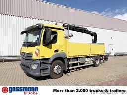 Mercedes-Benz Antos 1832 L 4x2, Heckkran Hiab 111BS-3 HiDuo,