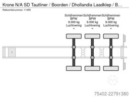 Krone N/A SD Tautliner / Boorden / Dhollandia Laadkle...