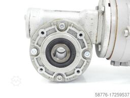 HEW / Miksch RF71L/4-B4 Motor SN:549765 mit Miksch RMI40F1 Winkelgetriebe