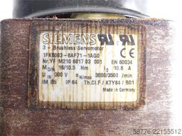 Siemens Stator für 1FK6083-6AF71 Servomotor SN: YFM210681703001