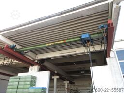 Demag Hallenkran Brückenkran Kran 1t Kran Seilzug PLV 1000Kg Spur 6,7m Hub 4m