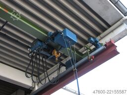 Demag Hallenkran Brückenkran Kran 1t Kran Seilzug PLV 1000Kg Spur 6,7m Hub 4m