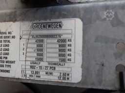 Groenewegen 3x BPW 3 TONS  lift