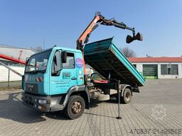MAN LE 180 / Meiller / Palfinger PK 6500 + Greifer
