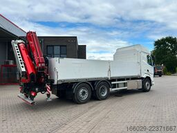DAF XF 480 Baustoffpritsche mit Fassi Ladekran F235