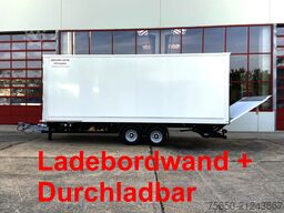 Möslein TK0105D-L Weiß  Tandem Koffer, Ladebordwand 1,5 t + DurchladbarNeufahrzeug --