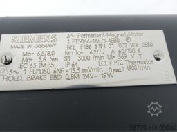 Siemens 1FT5066-1AF71-4EB0 Permanent-Magnet-Motor SN EF186519101002 + HE-65-M
