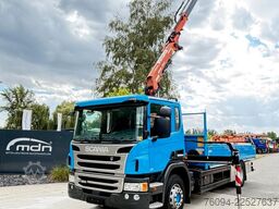 SCANIA P250 4x2 Pritsche KRAN 14m 5./6. Steuerkre FUNK