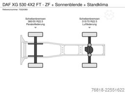 DAF XG 530 4X2 FT - ZF + Sonnenblende + Standklima