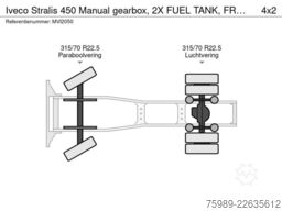 Iveco Stralis 450 Manual gearbox, 2X FUEL TANK, FRIGO
