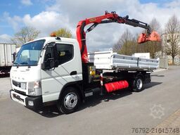 FUSO 7 C 18 Kipper 3,9m/Palfinger Kran/Greifer/2xAHK