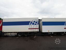 Scania R 400 6x2 closed box in combo with trailer