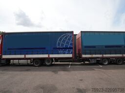 Scania R 400 6x2 curtainside in combo with Burg trailer