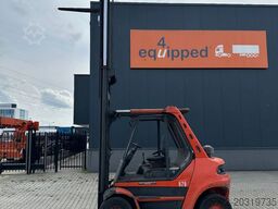Linde H80D-03 FORKLIFT, 8000KG, duplex, 6 cil. Deutz ...