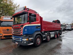 Scania R580 V8 8X4 Kipper Kran Palfinger 22002