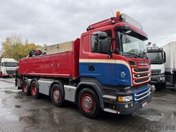 Scania R580 V8 8X4 Kipper Kran Palfinger 22002