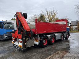 Scania R580 V8 8X4 Kipper Kran Palfinger 22002