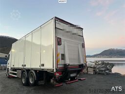 Scania G480 6x2 box truck with full side opening.