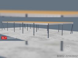 10x20m Lagerbühne , Belastung : 500kg/qm Unterkante: 2,5m ,ca. 200qm Systembühne