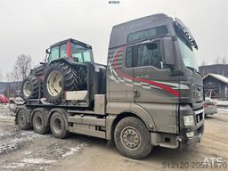 MAN TGX 35.540 Tridem hook truck with crane hydraulics