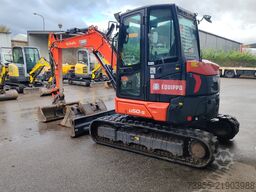 Kubota U50.5 S with 3 excavator buckets