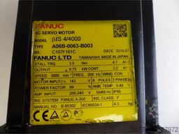 Fanuc A06B-0063-B003 AC Servo Motor SN: C107F161C + Pulsecoder