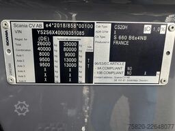 Scania S660 V8 6X4 B6X4 NB HAAKARM/ABROLLER/CONTAINERS...