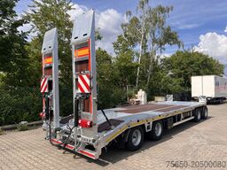 Möslein T4 VB H1 gerade  neuer 4 Achs Tieflader gerade hydraulischen Rampen