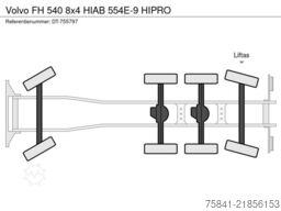 Volvo FH 540 8x4 HIAB 554E-9 HIPRO