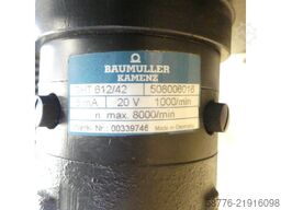 Baumüller GNF 132 MV Motor SN:80600154/R1 +  GHT 612/42 Tachogenerator