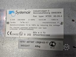 Systemair KTEX 60-35-4 3700m3/h 2,1kw