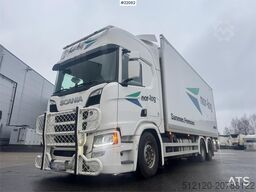 Scania R660 6x4 box truck with refrigeration/freezer unit