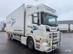 Scania R660 6x4 box truck with refrigeration/freezer unit